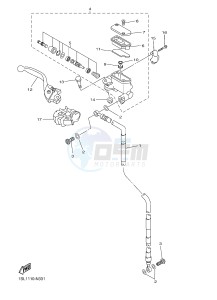 YZ450F (B111 B112 B113 B114) drawing FRONT MASTER CYLINDER