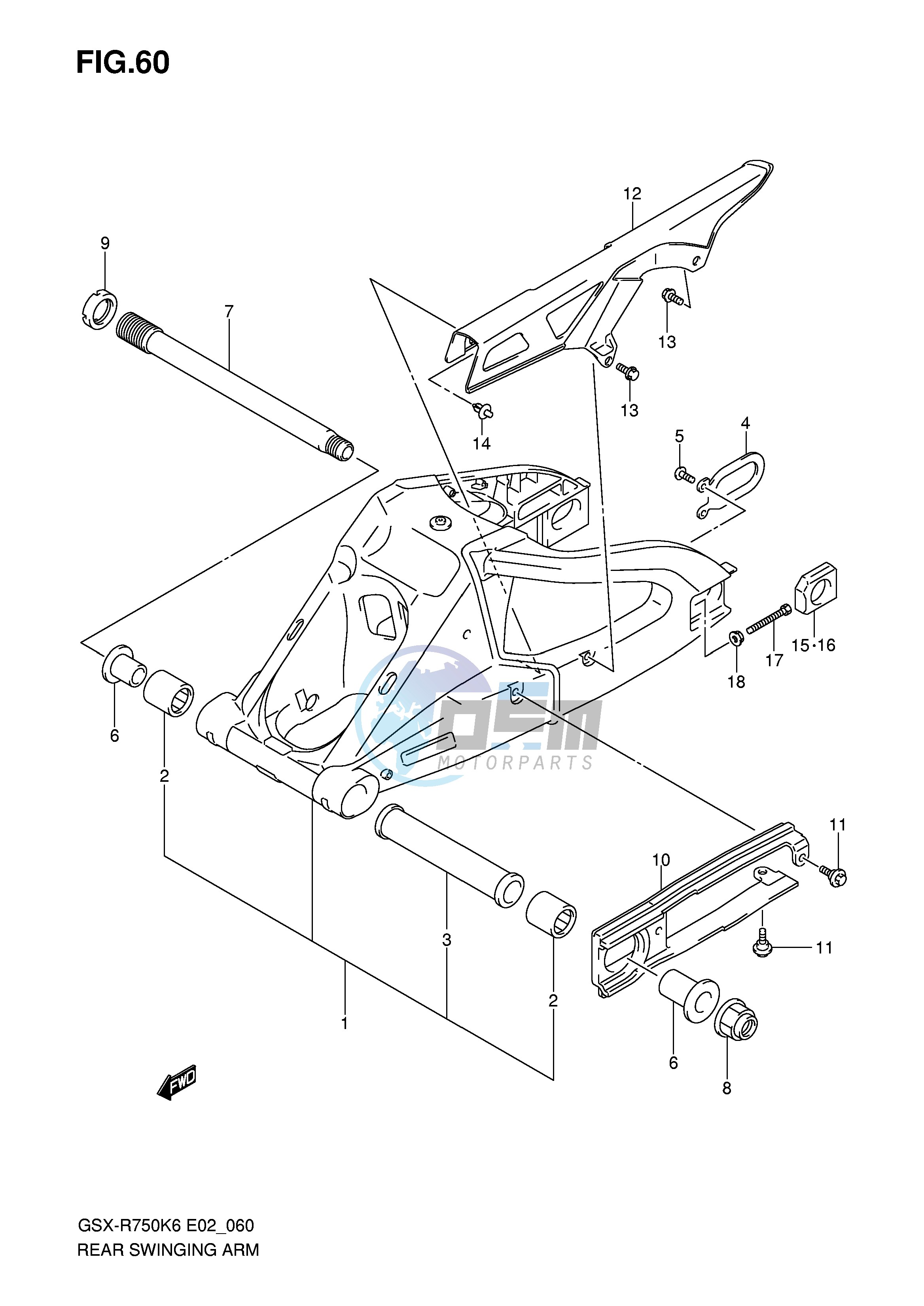 REAR SWINGING ARM