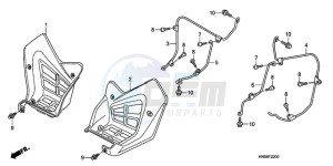 TRX250XA Europe Direct - (ED) drawing MUDGUARD