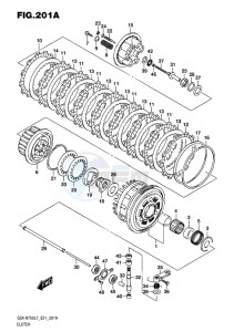 GSX-R750 EU drawing CLUTCH