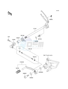 EX250 J [NINJA 250R] (J8F-J9FA) J8F drawing GEAR CHANGE MECHANISM