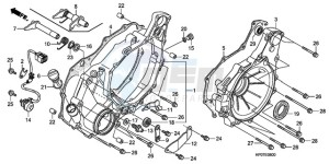 TRX500FMA Australia - (U) drawing REAR CRANKCASE COVER