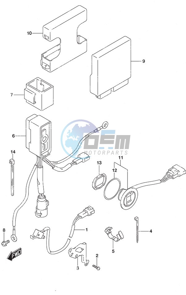 PTT Switch/Engine Control Unit High Thrust