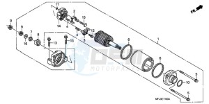 CBR600RAA BR / ABS - (BR / ABS) drawing STARTING MOTOR