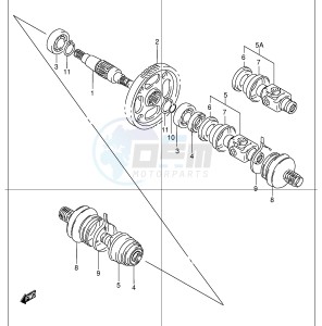 LT-F300 (E24) drawing SECONDARY GEAR - PROPELLER SHAFT