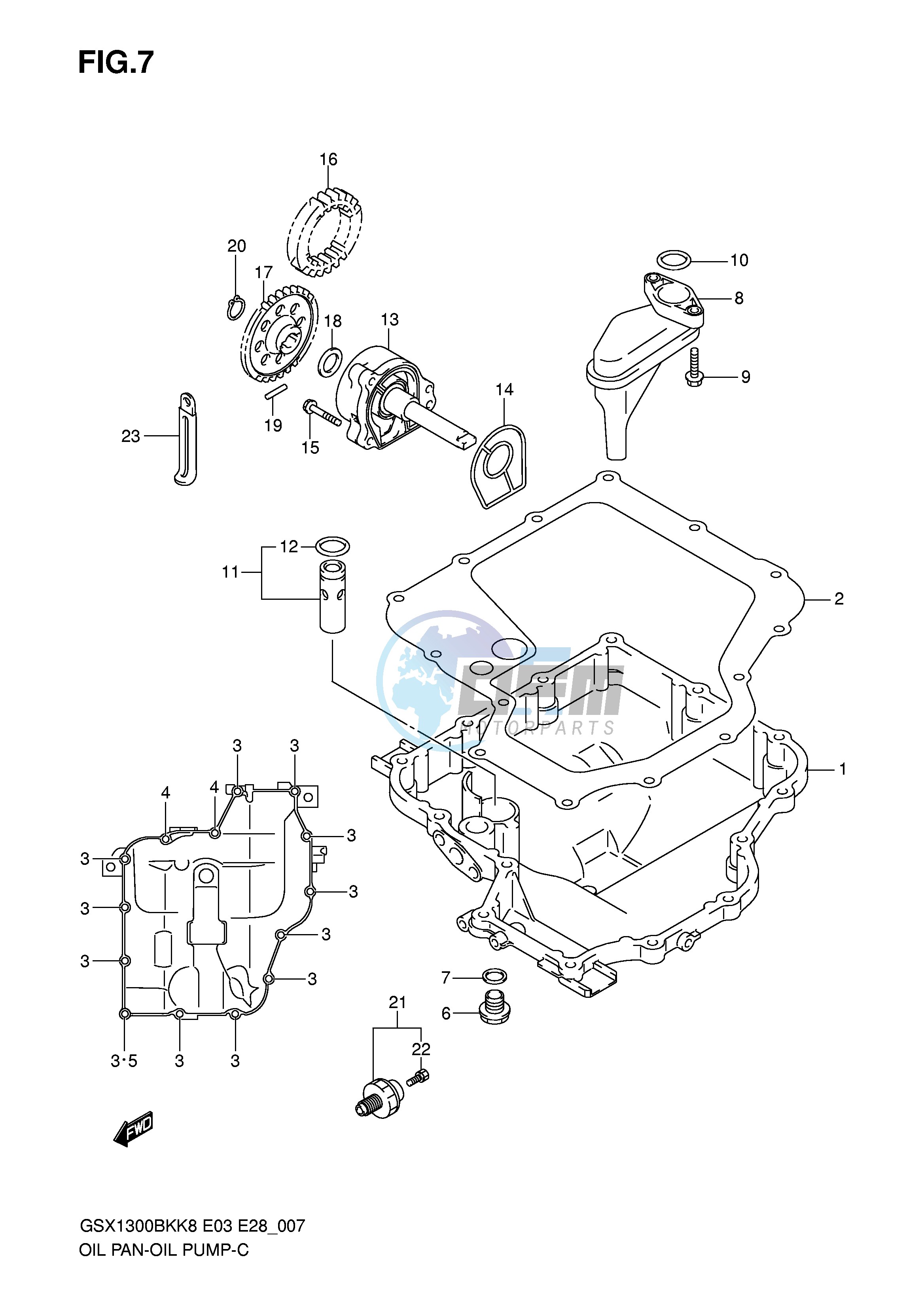 OIL PAN OIL PUMP