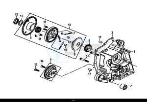 JET 4 50cc (AD05W8-EU) (E4) (L8) drawing R CRANK CASE-OIL PUMP ASSY