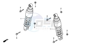 TRX200D FOURTRAX drawing FRONT CUSHION