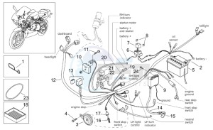 RS 50 Tuono drawing Electrical system