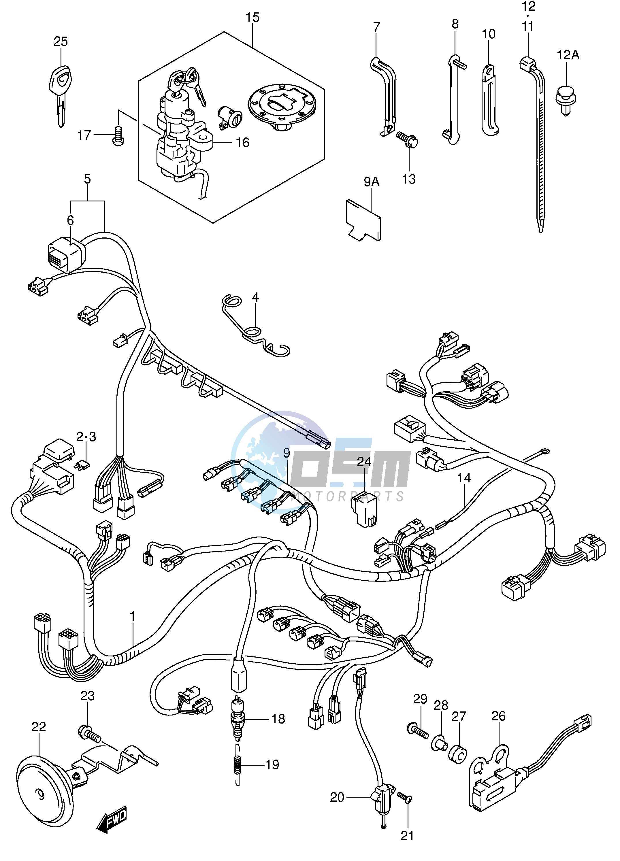 WIRING HARNESS (MODEL Y K1)