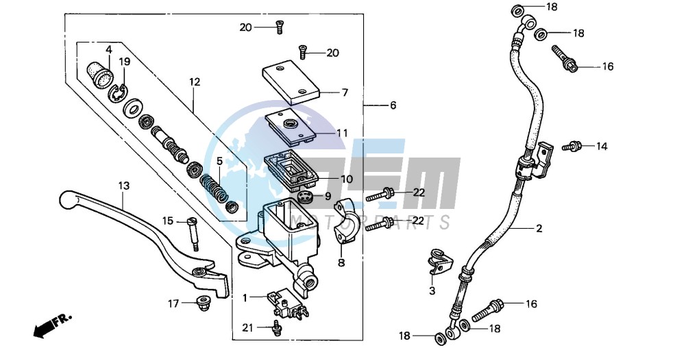 FR. BRAKE MASTER CYLINDER