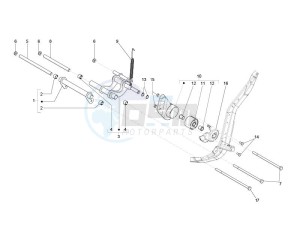 Liberty 125 4T Delivery E3 NEXIVE drawing Swinging arm