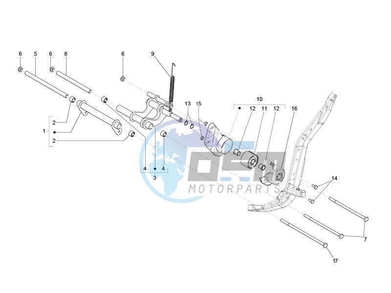 Swinging arm