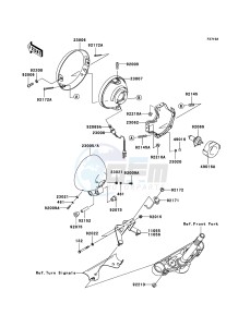 VN900_CUSTOM VN900C8F GB XX (EU ME A(FRICA) drawing Headlight(s)(UK)