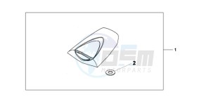 CBR600RR9 France - (F / CMF MME) drawing SEAT COWL *NHB01*