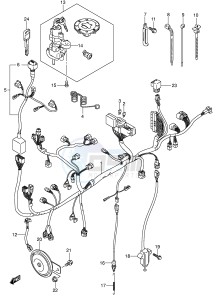 DL650 (E2) V-Strom drawing WIRING HARNESS (MODEL K4 E24)