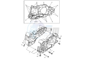 XP T-MAX BLACK MAX 500 drawing CRANKCASE