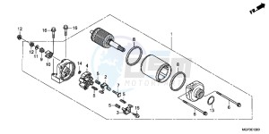 CBR1000RRD Fireblade - CBR1000RR UK - (E) drawing STARTER MOTOR