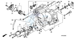 TRX420FEA Europe Direct - (ED / 4WD) drawing FRONT CRANKCASE COVER