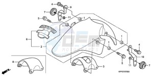 CBR125RW9 Europe Direct - (ED) drawing FRONT FENDER