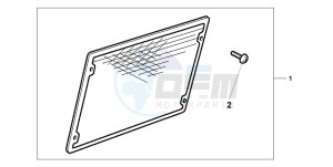 GL1500C VALKYRIE drawing CHROME RADIATOR SCRE