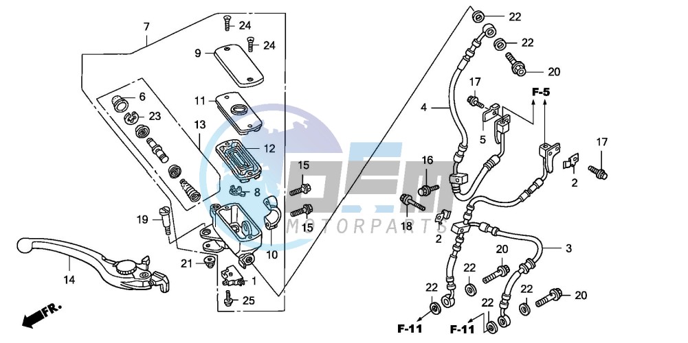 FR. BRAKE MASTER CYLINDER (CB1300A/SA)