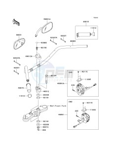 VN 1700 E [VULCAN 1700 CLASSIC] (9G-9FA) E9F drawing HANDLEBAR