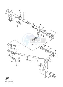 FJR1300D-AE FJR1300AE (B96L) drawing SHIFT SHAFT