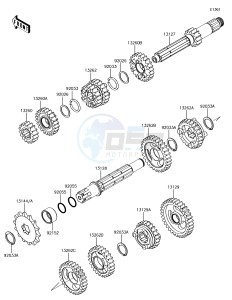 KX85 KX85CFF EU drawing Transmission