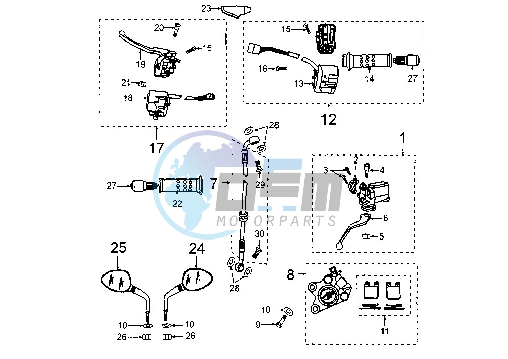 FRONT BRAKE CYLINDER-CALIPER