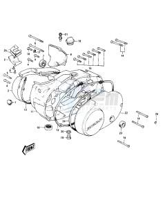 MC1 (A-B) 90 drawing ENGINE COVERS -- 73-75 MC1_MC1-A_MC1-B- -