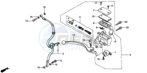 SJ50 BALI drawing FRONT BRAKE MASTER CYLINDER