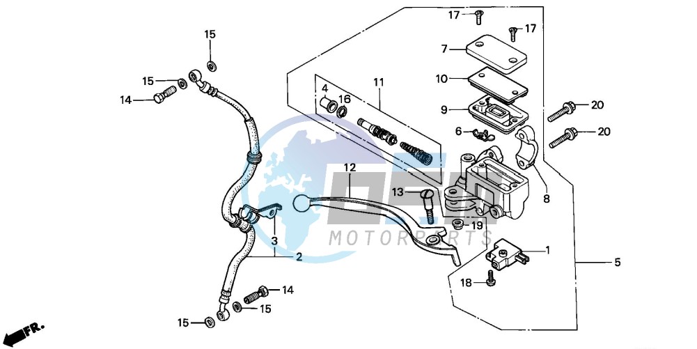 FRONT BRAKE MASTER CYLINDER