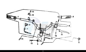 JET 4 50cc (AD05W8-EU) (E4) (L8) drawing CABLE SWITCH HANDLE LEVER