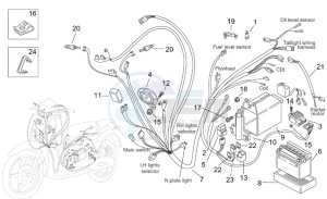 Scarabeo 50 2t (eng. Minarelli) drawing Electrical system