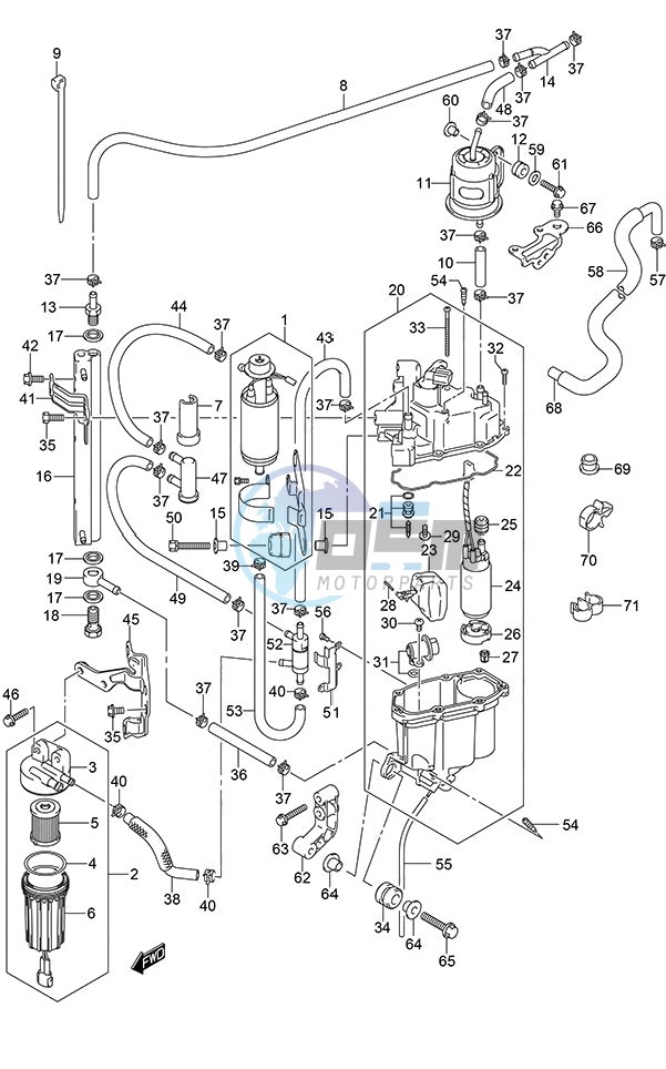 Fuel Pump/Fuel Vapor Separator