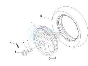 LX 50 2T D drawing Rear Wheel