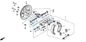 TRX200D FOURTRAX 200 drawing FRONT BRAKE PANEL