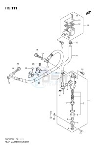 GSF1250 (E21) Bandit drawing REAR MASTER CYLINDER (GSF1250L1 E21)