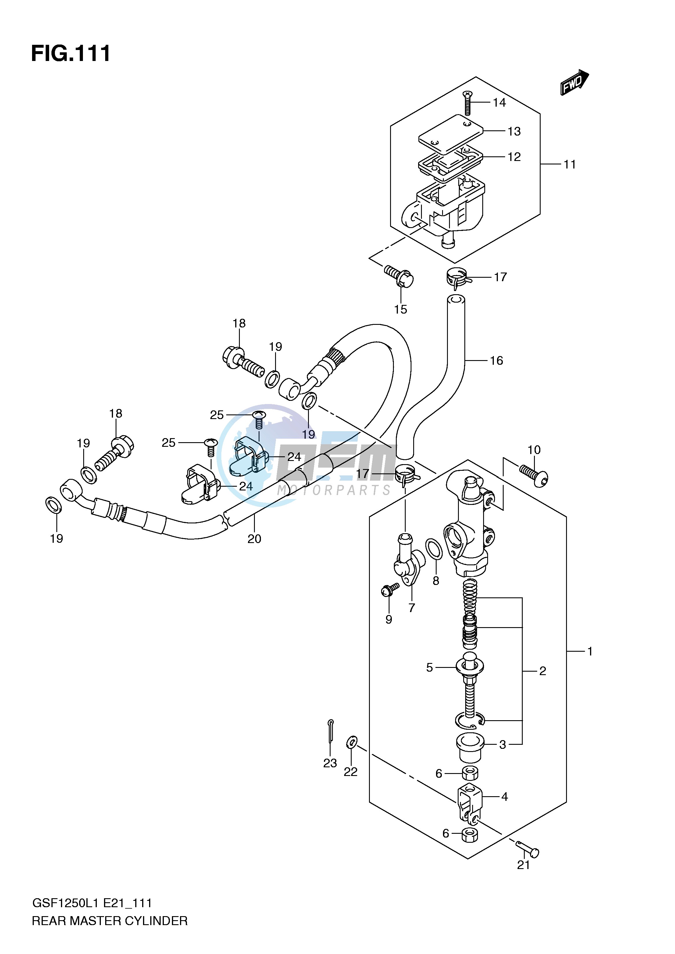 REAR MASTER CYLINDER (GSF1250L1 E21)