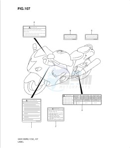 GSX1300R drawing LABEL (GSX1300RL1 E19)