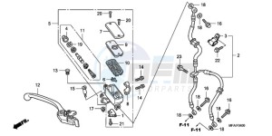 CBF10009 Europe Direct - (ED) drawing FR. BRAKE MASTER CYLINDER (CBF1000)