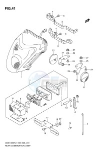 GSX1300R (E3-E28) Hayabusa drawing REAR COMBINATION LAMP