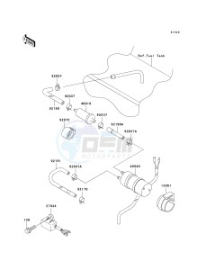 KAF620 G MULE 3000 (G1-G5) MULE 3000 drawing FUEL PUMP