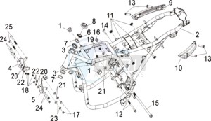 WOLF 300 (L8) EU EURO4 drawing FRAME BODY COMP.