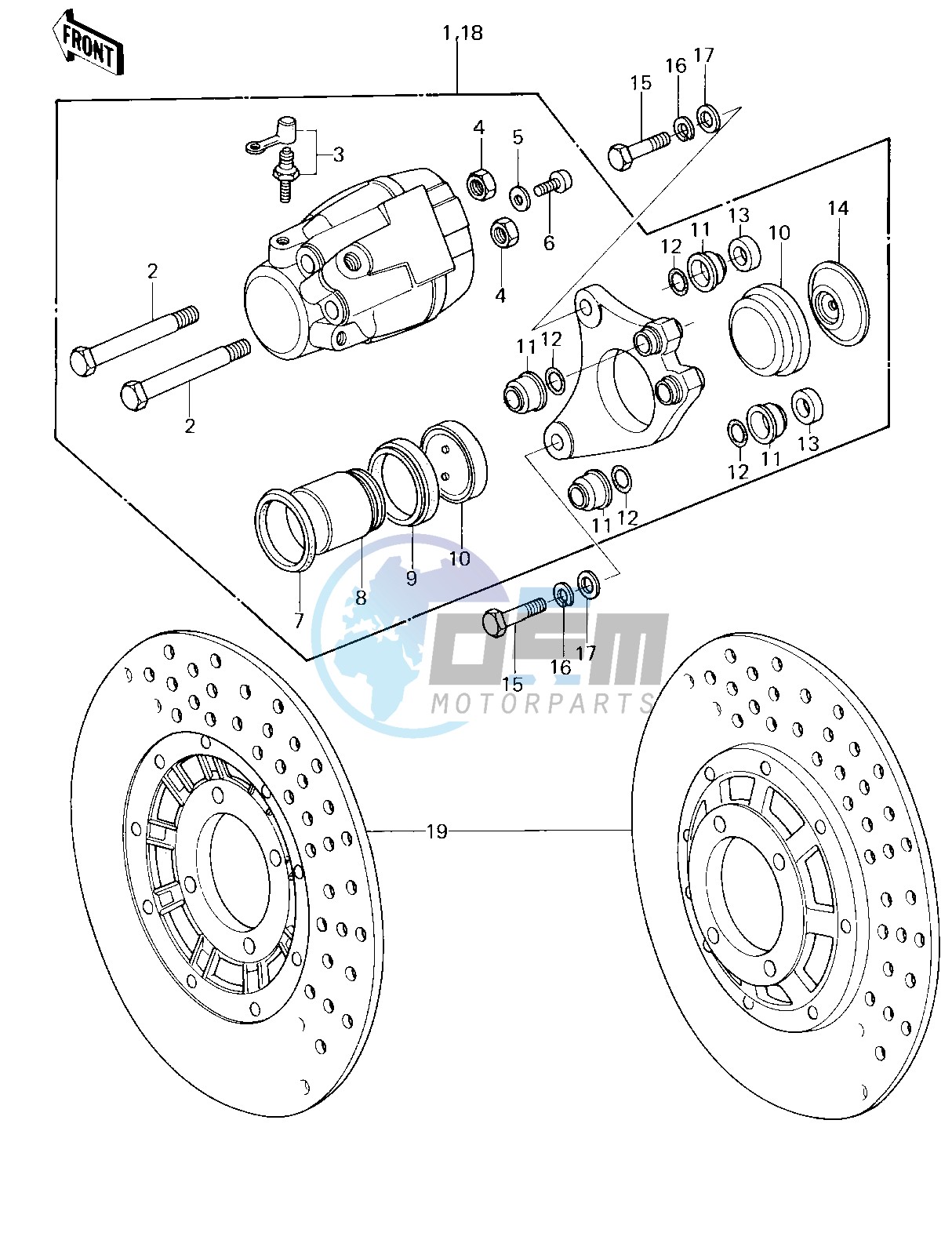 FRONT BRAKE -- 78 D1- -