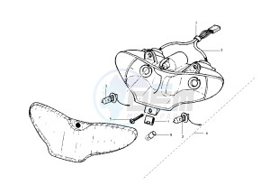 Runner SP 50 drawing Head lamp