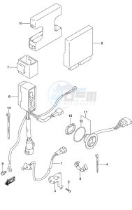 DF 50A drawing PTT Switch/Engine Control Unit High Thrust