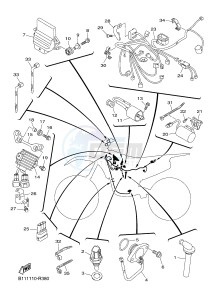 YZ450F (B118 B119 B11A B11B) drawing ELECTRICAL 1