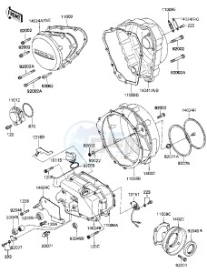 ZN 1300 A [VOYAGER] (A1-A4) [VOYAGER] drawing ENGINE COVERS